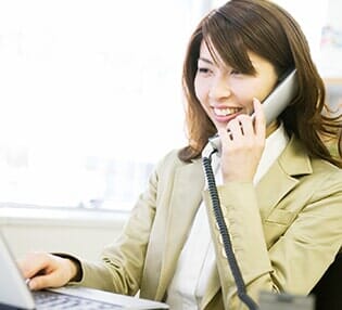 Woman on phone